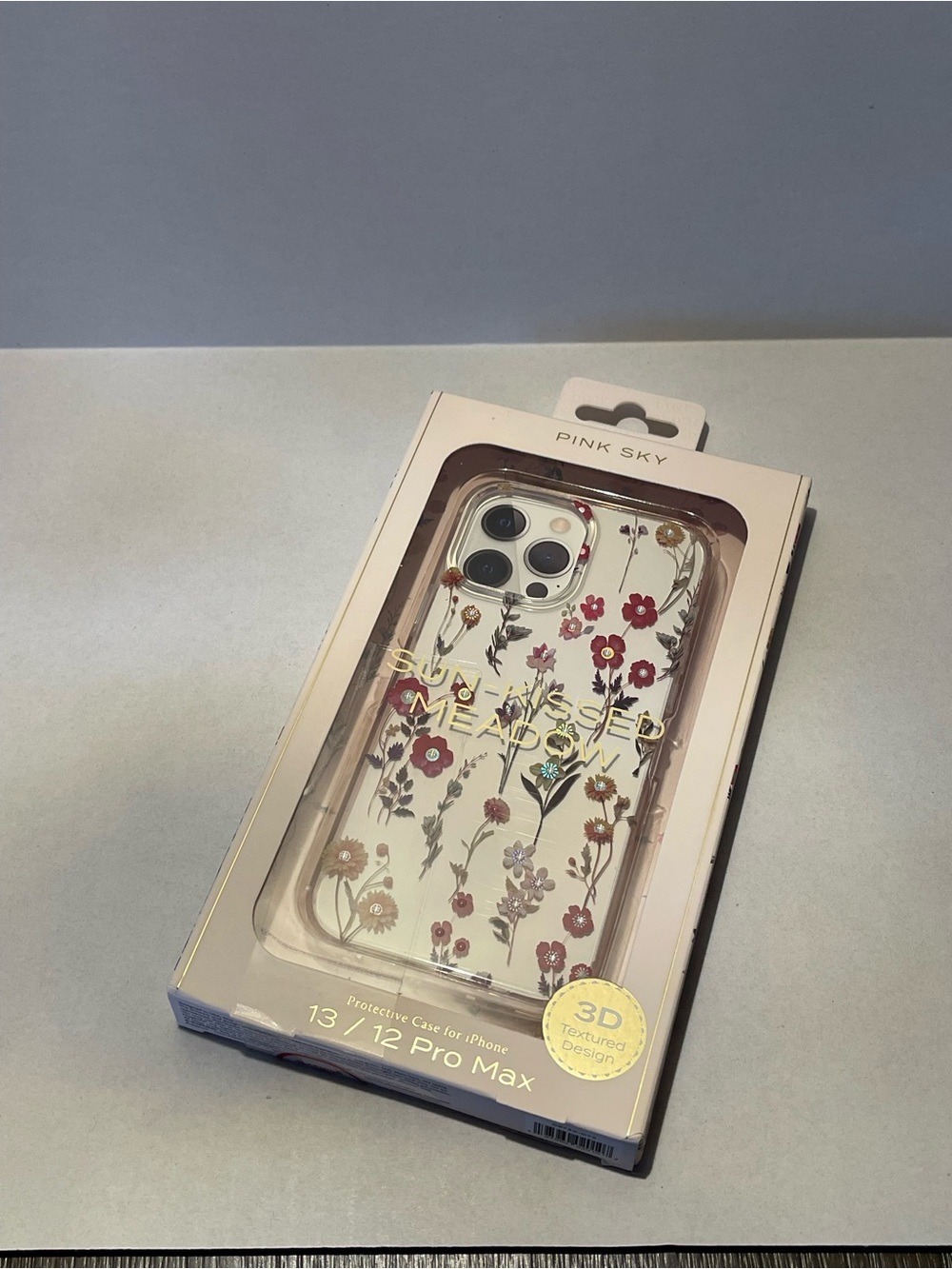 Pink Sky 'Sun-Kissed' Floral Clear Case for iPhone 13 / 12 Pro Max - Pink Floral